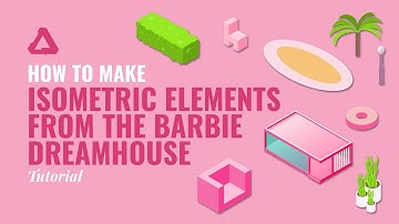 How To Make Isometric Elements From The Barbie Dreamhouse - Affinity Designer 2 Tutorial