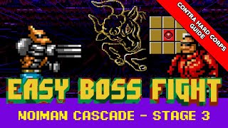 How to Defeat Noiman Cascade - Sega Genesis Contra Hard Corps Boss - Stage 3