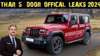 Thar 5 door Offical Launch Date price features Revealed | Thar 5 door latest news | 5 door thar 2024