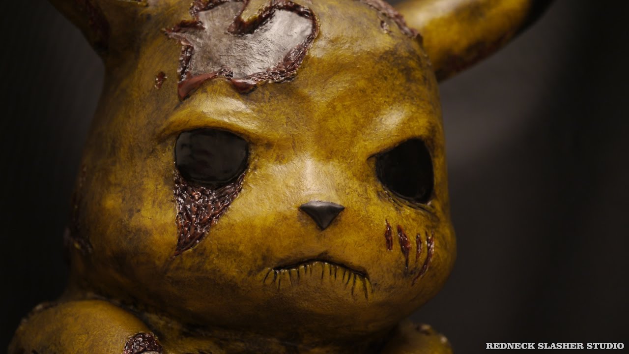 Pikachu Zombie Lifesize Statue Redneck Slasher Studio