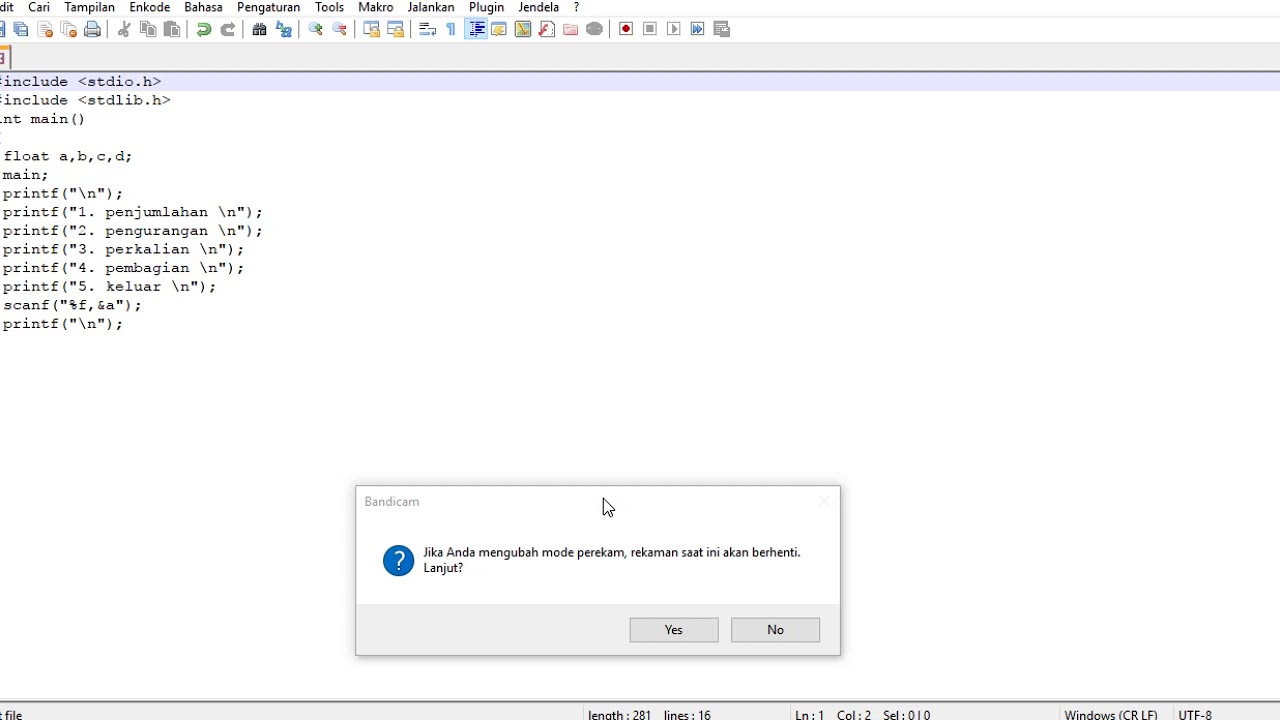 CARA MEMBUAT PROGRAM KALKULATOR MENGGUNAKAN BAHASA C YouTube Cara membuat program kalkulator menggunakan bahasa c youtube