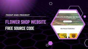 Flower Shop Website Using HTML, CSS & JavaScript | Responsive Frontend Project