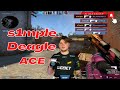 s1mple EZ Deagle ACE in FPL w/b1t vs NiKo 20221029