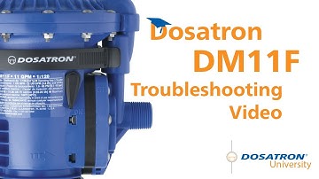 Dosatron DM11F - Troubleshooting Video