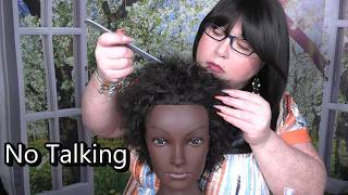 ASMR Perfectionist Hair Fixing (NO TALKING) Finishing Touches | Hairdresser RP