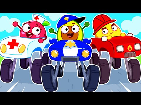 🚔 Yes!  Monster Truck! 🤩 Rescue Team | Upgrade Pumpkin Car | Best Ep by Pit & Penny Stories 🥑💖
