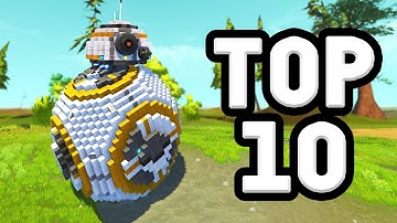 TOP 10 CREATIONS OF 2016! (Scrap Mechanic)