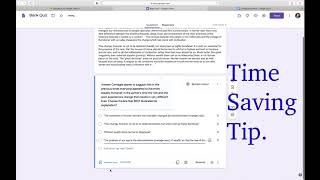 Setting up a Quiz Using Google Forms. Streamlining Feedback and Providing Formative Data