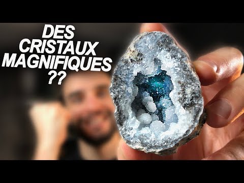 comment ouvrir une geode de quartz 