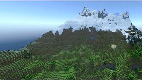 14 Mins of Minecraft Caves and Cliffs Mountain in RTX