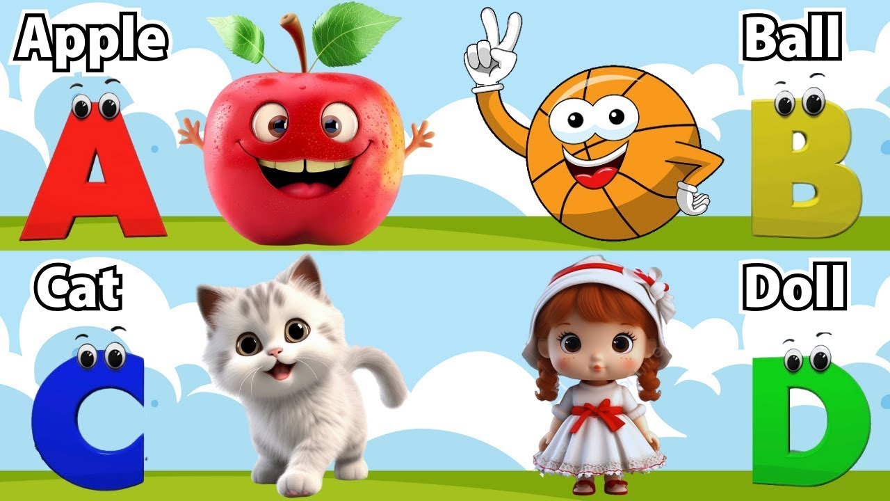 A for Apple Song | Phonics for Kids | Alphabet Letters | Learn ABC for ...