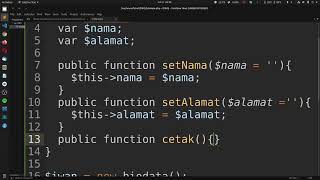 part 1. Membuat Kode Program Untuk Mengolah Data Bentuk String menggunakan class php | PBO OOP SMK