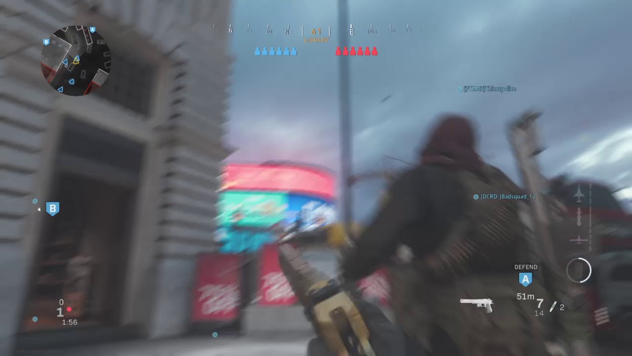 Call of Duty Modern Warfare Piccadilly Spawn Throwing Knife Search and Destroy