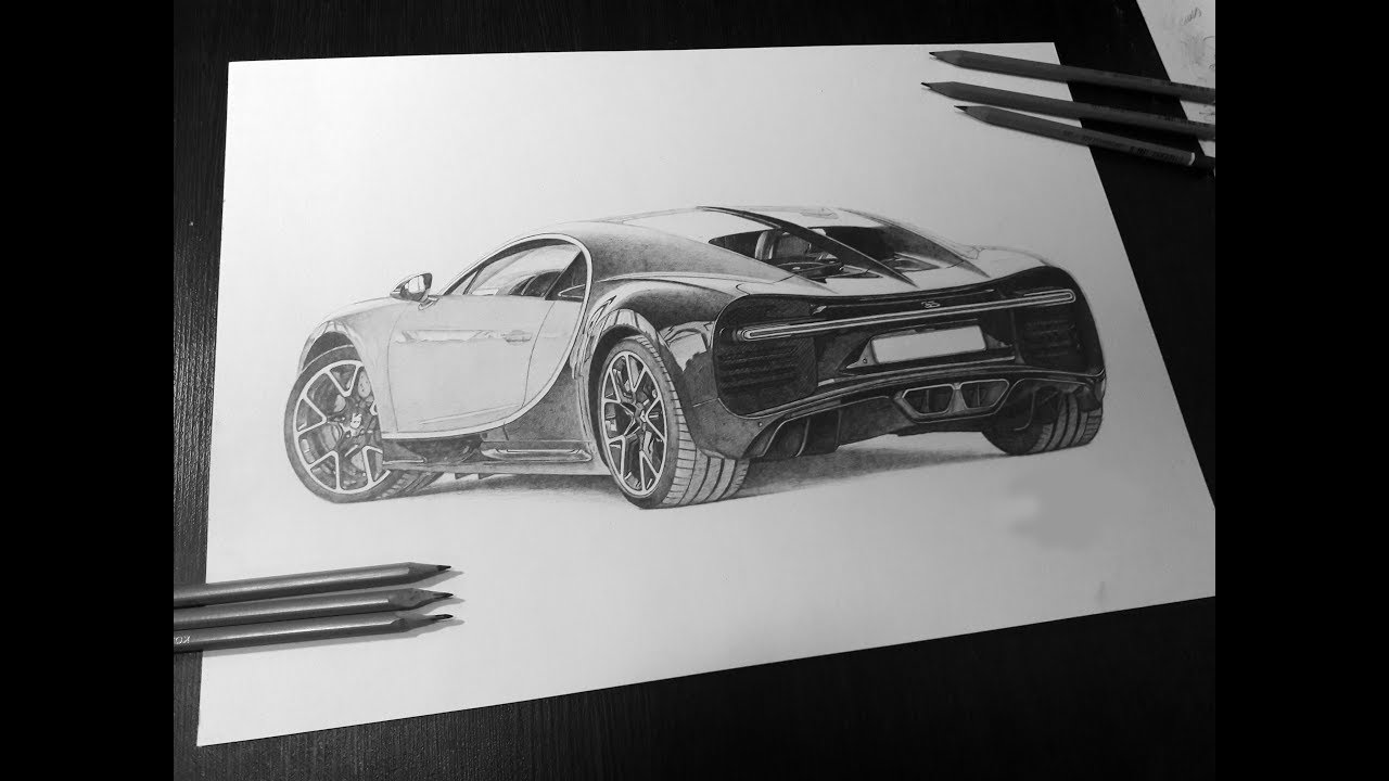 Как нарисовать bugatti chiron