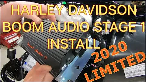 2020 Harley Davidson BOOM AUDIO Stage 1+ Amp Complete Installation