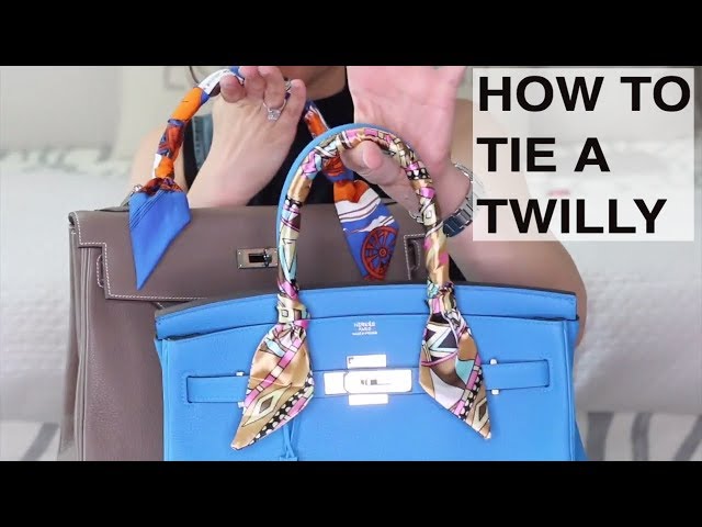 I'm sharing a method I use to tie Hermes twilly scarves on my picotin