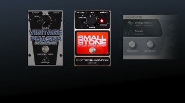 Comparing RealPhase on iOS with the Behringer VP1 and EHX Small Stone phaser pedals