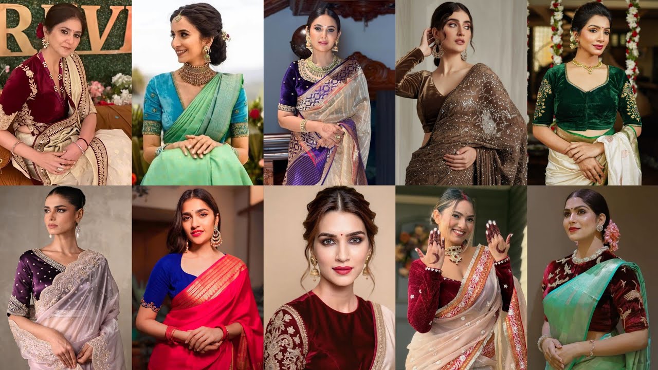 ❤️New Velvet Blouse Designs/ New Model Blouse Designs/Party Wear Blouse Designs/Blouse Design