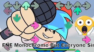 Fnf Monochrome But Everyone Sings It Different Characters Sing Itvs Hypno Lullaby