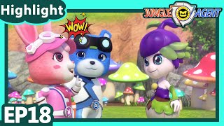 【Jungle Agent S1 Highlight】EP18 Poisonous Mushrooms | Power Heroes | Robot Cartoon | For Kids
