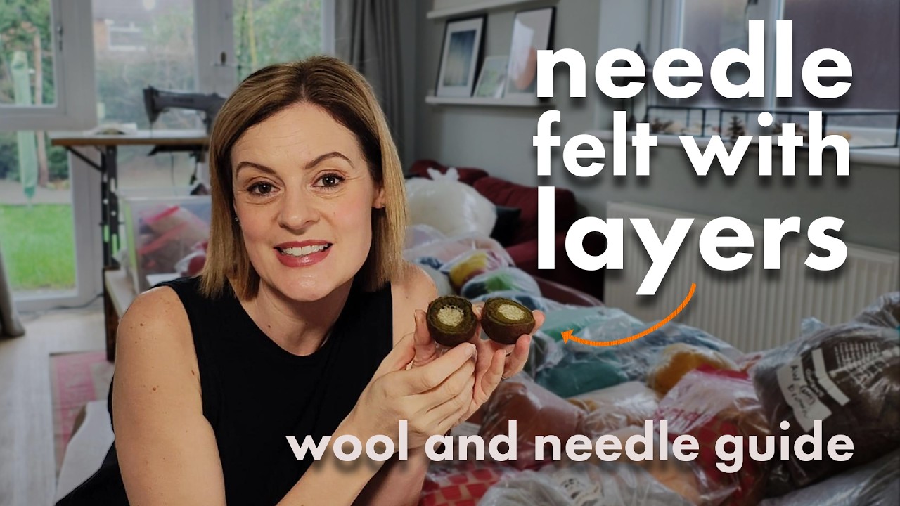 Wool and needles that are good for needle felting. Needle felt in layers make a kiwi! #needlefelting