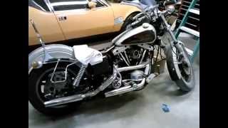 Harley Shovelhead Kickstart after ~3 years of sitting FXS-80 1979 MOV328