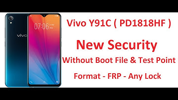 Vivo Y91C ( PD1818HF ) New Security Format | Frp | Flash Unlock Tool Without Boot File ll Free