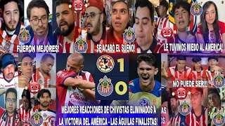 AFICIONADOS DE LAS CHIVAS ELIMINADOS REACCIONAN AL AMÉRICA 1-0 GUADALAJARA -GOL DE REYES Y FINALISTA