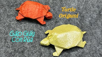 Cách Gấp Con Rùa Bằng Giấy - Origami Turtle 