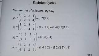 #39 MTH633 Group Theory (Disjoint Cycles, Cycle Decomposition)