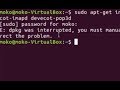 Solve ubuntu error  dpkg was interrupted you must manually run sudo dpkg configure a