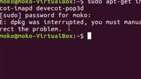 Solve ubuntu error - dpkg was interrupted, you must manually run 'sudo dpkg --configure -a'