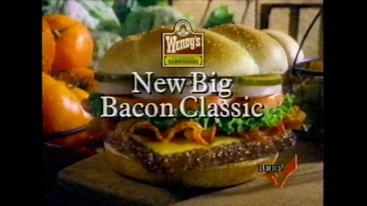 Wendy's Big Bacon Classic Commercial #2 (1993) - YouTube
