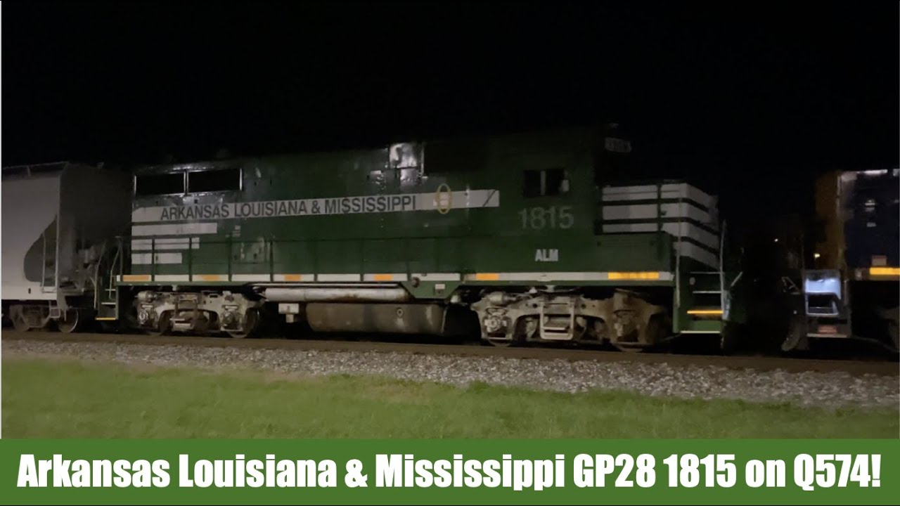 RARE Arkansas Louisiana & Mississippi GP28 1815 on CSX Q574 - YouTube