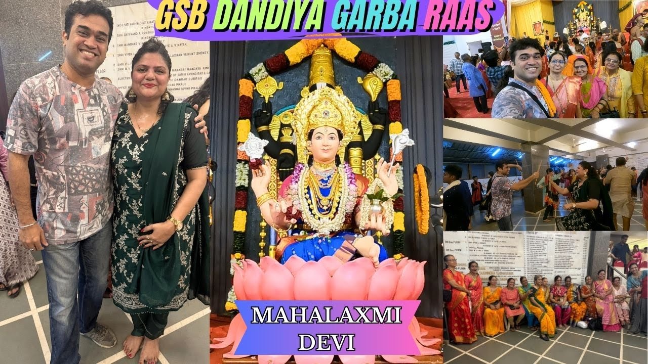 GSB Dandiya Garba Raas | Mahalaxmi Devi Swaroop | Konkani Family | Food Life | Ganesh Kini Vlogs