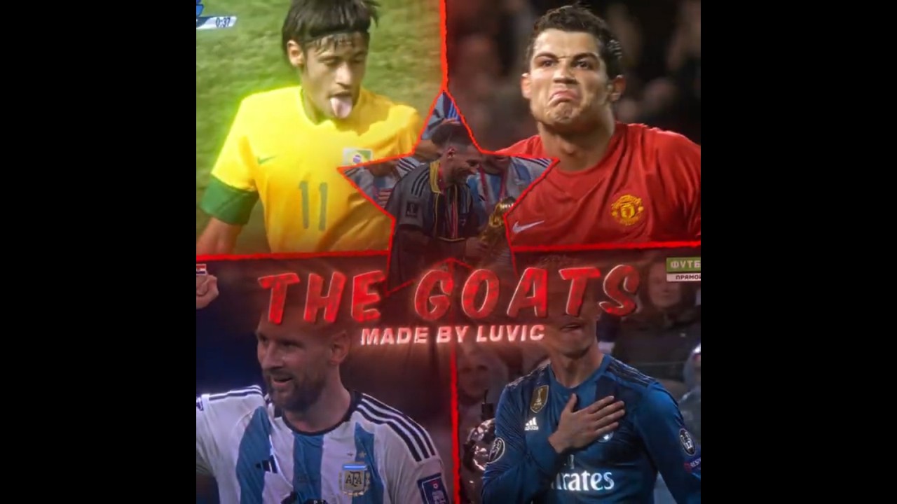 The Goats🗿 - Ronaldo, Messi, Neymar Edit | Montagem Arcano (Slowed) | #edit #football #shorts #messi