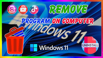 របៀបលុបកម្មវិធីចេញពីក្នុង កុំព្យូទ័រ | How to Uninstall Programs On Windows, Remove Program From PC