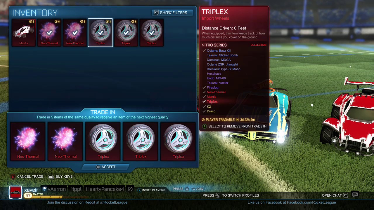 THE BIGGEST ROCKET LEAGUE TRADE UP TO DATE!! SCORER WHITE DRACO FROM 5 NITRO CRATE IMPORTS