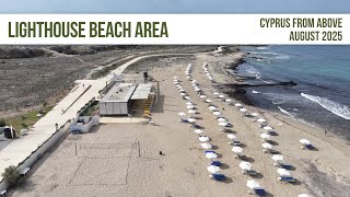 Lighthouse Beach Area In September - Drone Footage