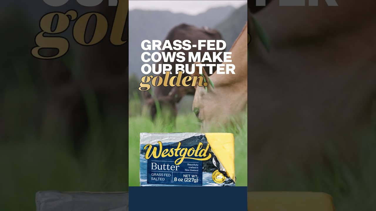 Real nature. Real flavour. Real good. Grass-fed New Zealand butter.