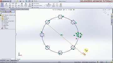 #SOLIDWORKS TUTORIAL FOR BEGINNERS   21 CIRCULAR SKETCH PATTERN