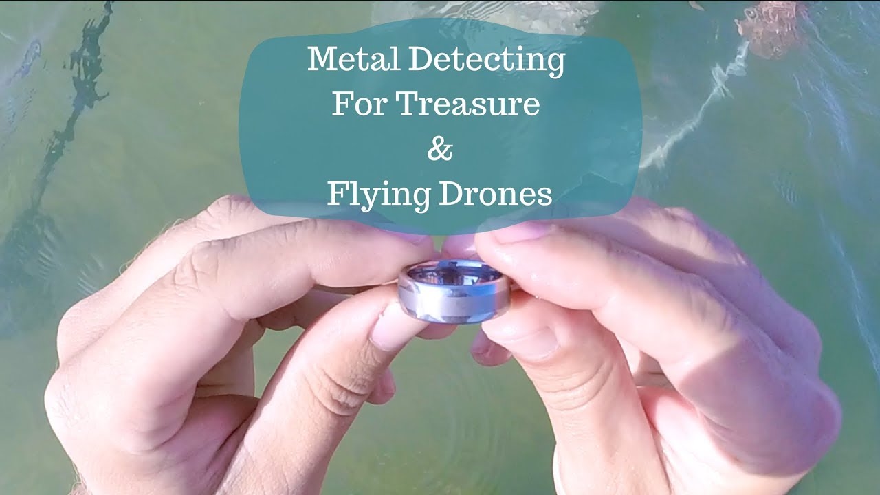 Metal Detecting for Rings, Treasure, and Flying Drones at the Beach