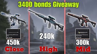 Close, Mid or High Range Gun in Gold Mode (3400 bonds Giveaway)