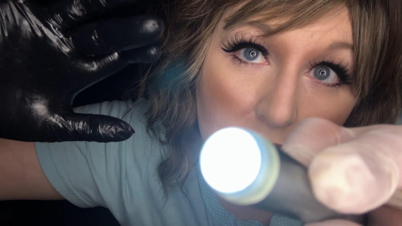 ASMR Face Exam Roleplay | Personal Attention | Gloves | Pen Light | Breathing