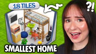 I tried to build the SMALLEST HOUSE EVER in The Sims 4