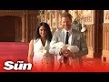 Prince Harry and Meghan Markle show off their new baby Archie to the world