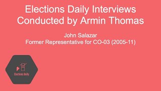 The CO-03 Diaries: Interview with Former Rep. John Salazar