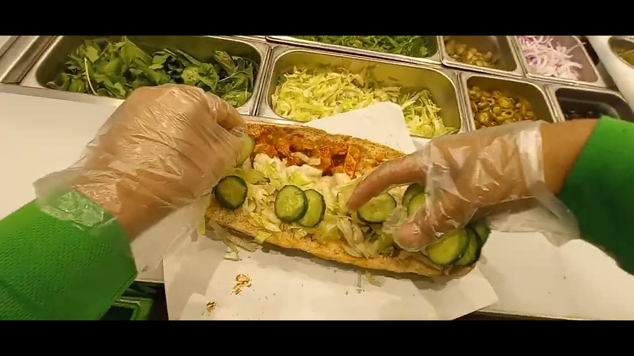Working in Subway store And making sandwich #miladpov #subway # ...