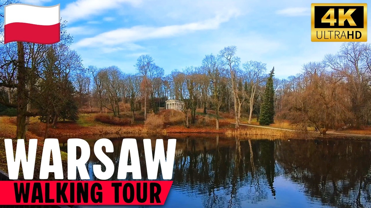 Peaceful Warsaw Gardens | Łazienki Park & Łazienki Palace | 4K POV
