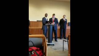 Calhoun County DA Brian McVeigh Recieves The Justice & Civil Rights Initiative Humanitarian Award
